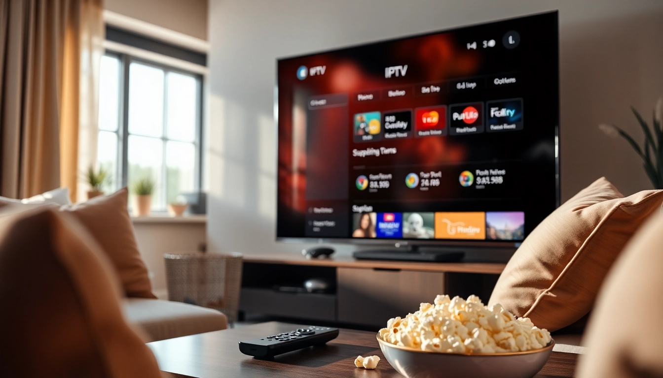 Profitez des meilleures options d'iptv abonnement dans un salon moderne et accueillant.