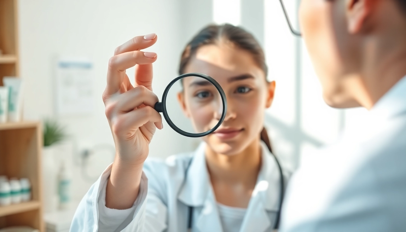 Evaluate skin for effective Acne Treatment in a clinical environment.