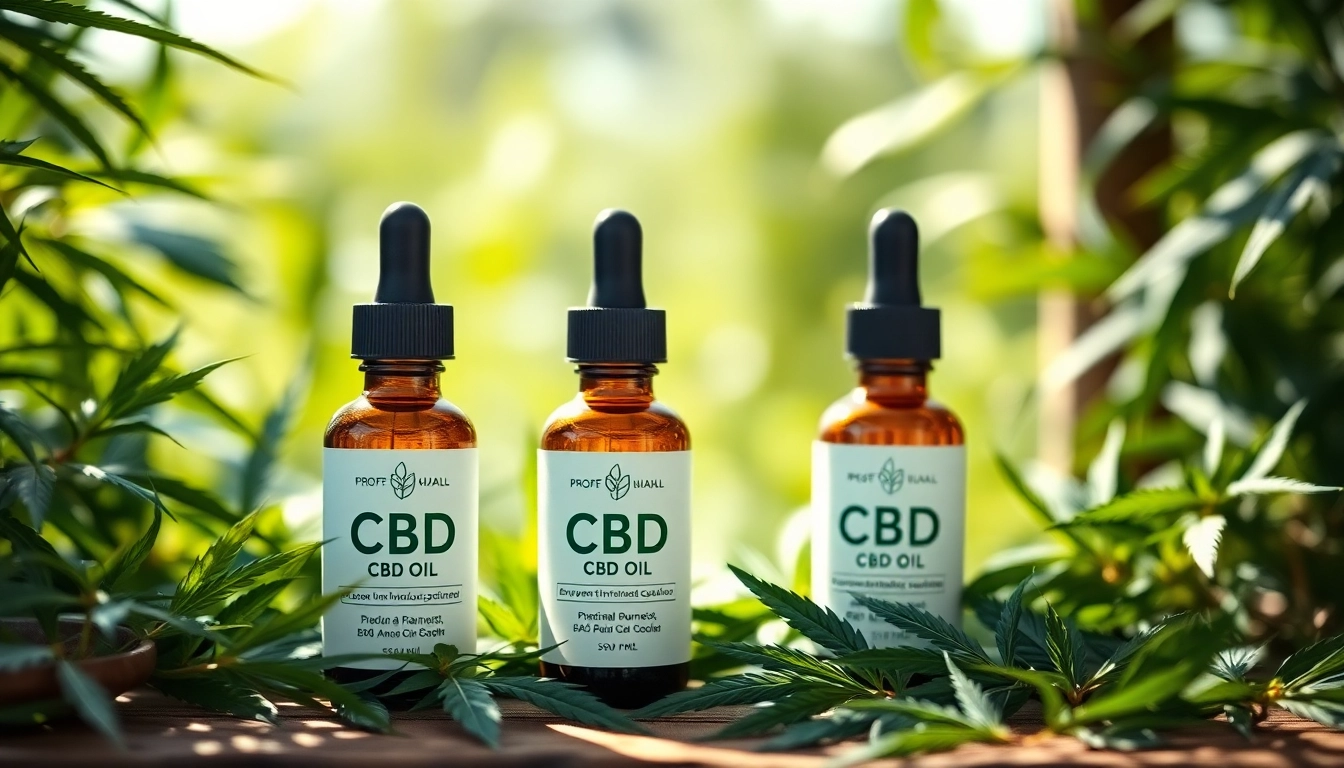 Discover premium quality CBD UK oil bottles amidst fresh hemp leaves in an inviting natural setting.